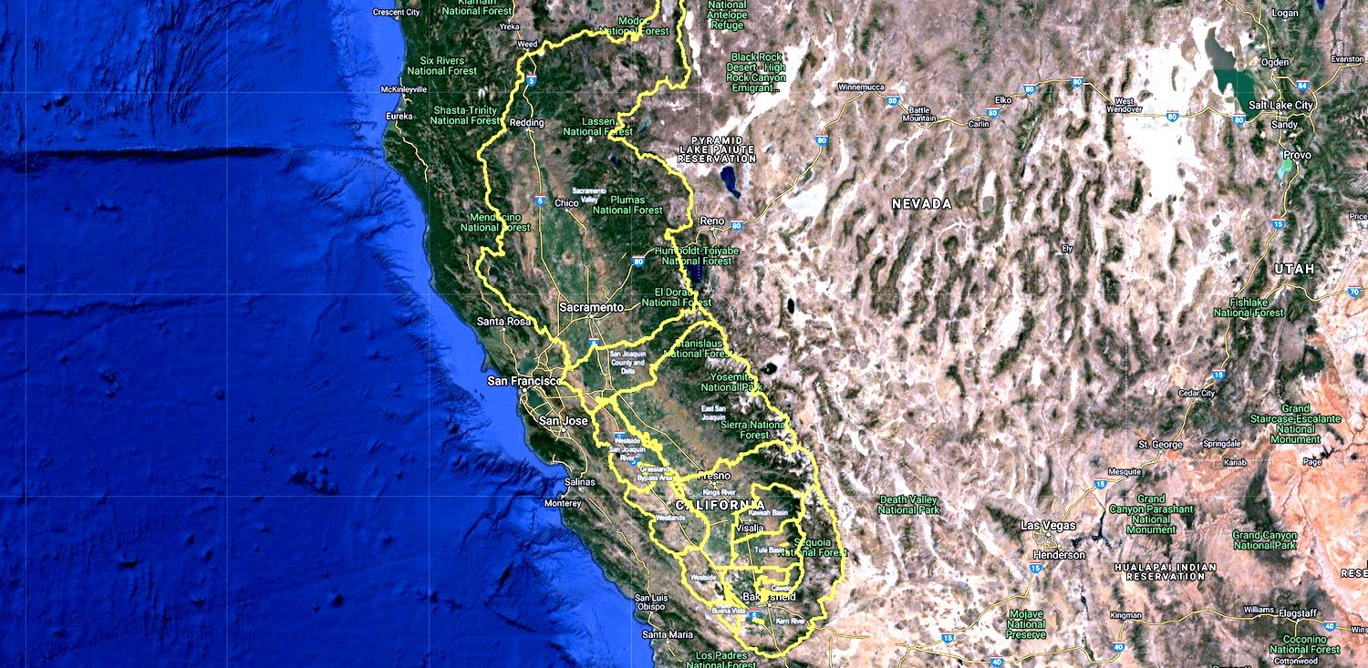 Irrigated Lands coalition boundary map inside Agri Tracking Systems