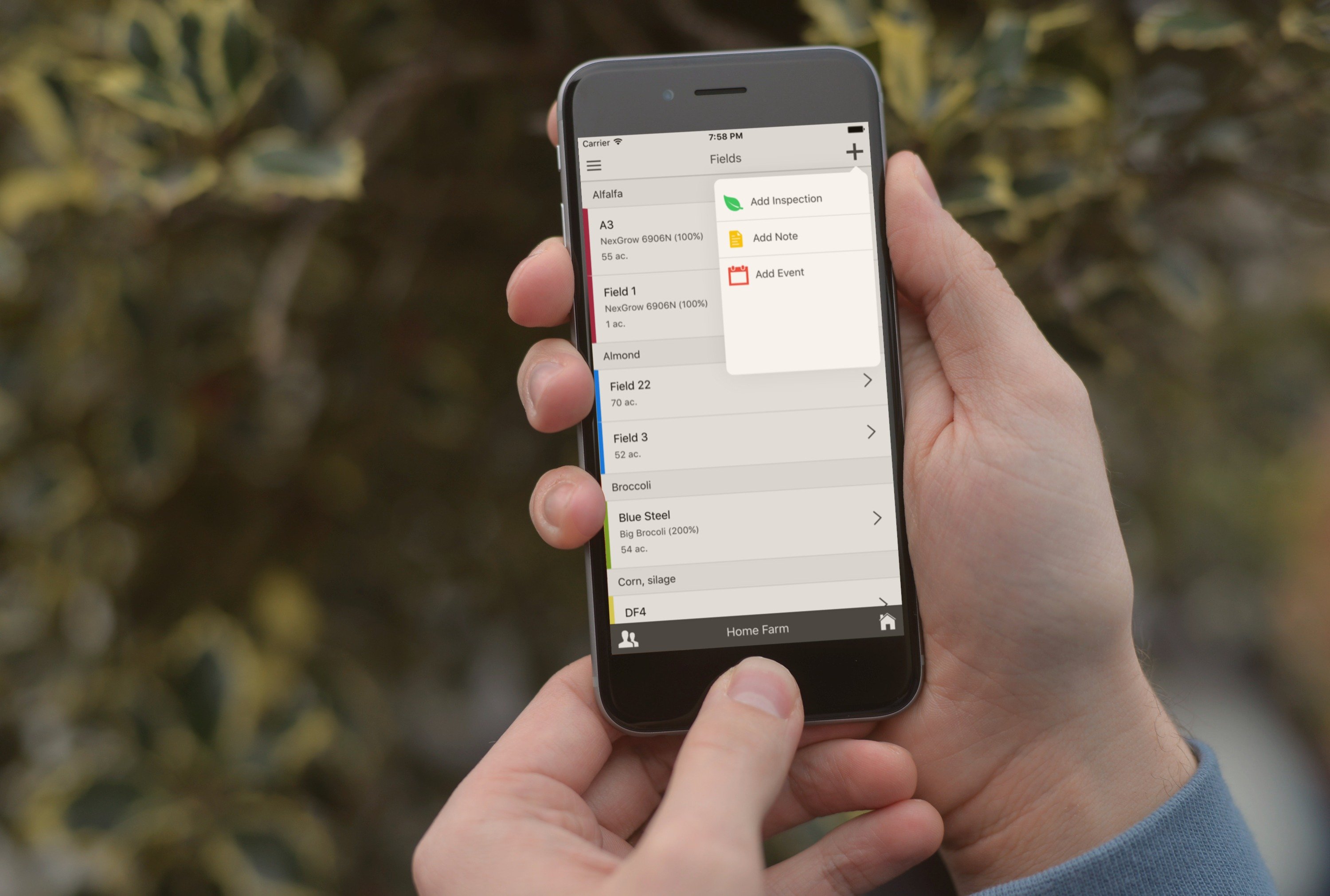 ATS Mobile app used in the field on a phone
